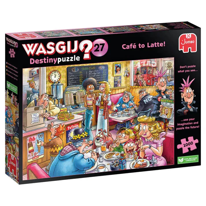 Pusle "Wasgij Destiny 27 Cafe to Latte!" 1000 tk-108 Jigsaw Puzzles-Brain Games OÜ