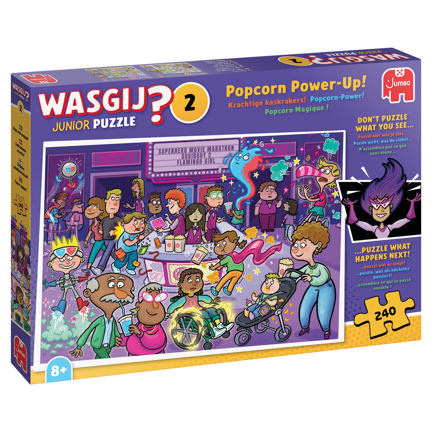 Pusle "Wasgij Junior 2 - Popcorn Power-Up!" 240 tk