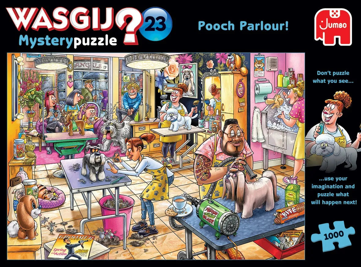 Pusle "Wasgij Mystery 23 Pooch Parlour!" 1000 tk-108 Jigsaw Puzzles-Brain Games OÜ