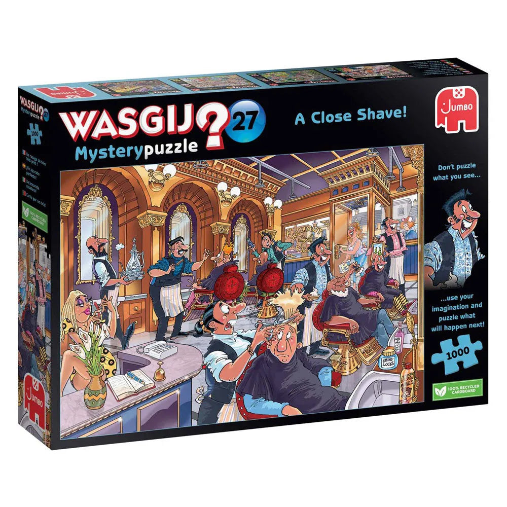 Pusle "Wasgij Mystery 27 A Close Shave!" 1000 tk-108 Jigsaw Puzzles-Brain Games OÜ