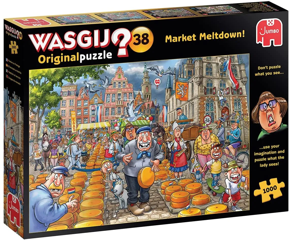 Pusle "Wasgij Original 38: Market Meltdown" 1000 tk-108 Jigsaw Puzzles-Brain Games OÜ