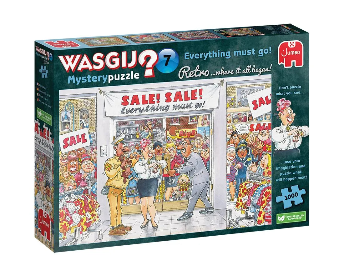 Pusle "Wasgij Retro Mystery 7: Everything must go" 1000 tk-108 Jigsaw Puzzles-Brain Games OÜ