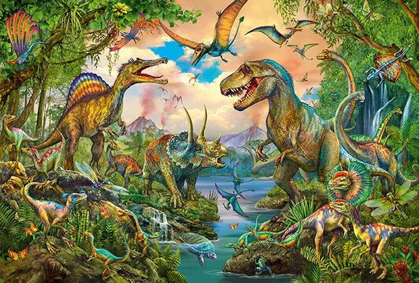 Pusle "Wild Dinosaurs" 150 tk-w008 WHSX Jigsaw Puzzles-Brain Games OÜ