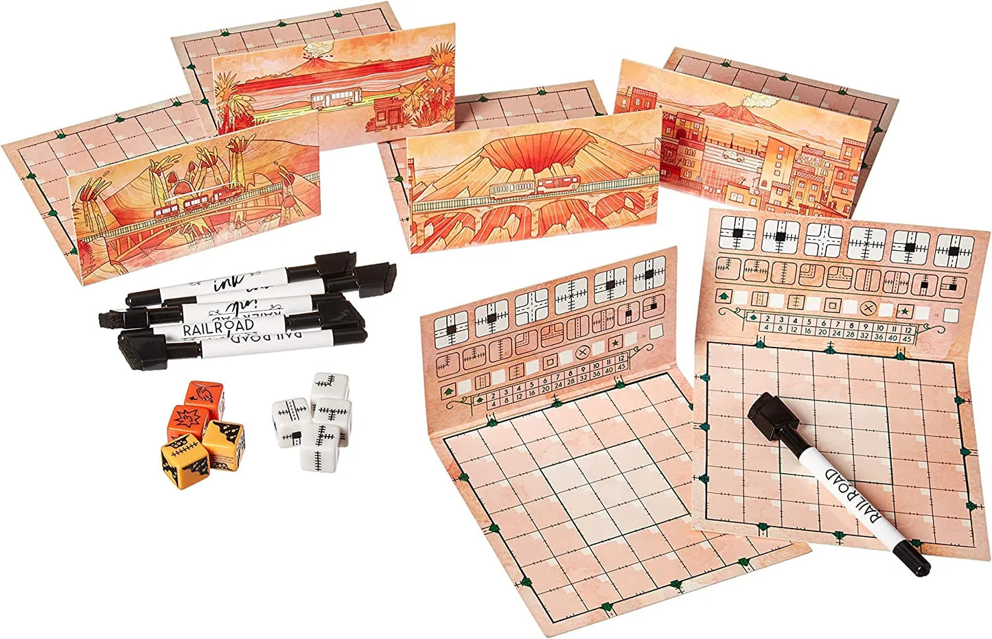 Railroad Ink: Blazing Red Edition-101 Board / Card Games-Brain Games OÜ