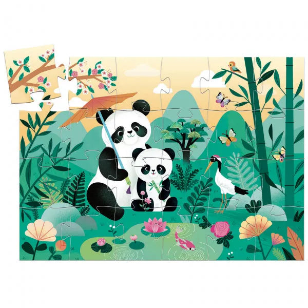 Siluettpusle "Leo the panda" 24 tk-Pusled-Brain Games OÜ