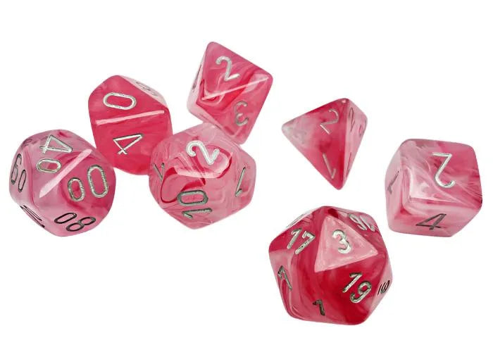 Täringukomplekt Ghostly Glow Pink - Silver (7)-001 Board / Card Games-Brain Games OÜ