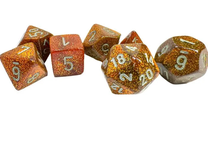 Täringukomplekt Glitter Gold - Silver (7)-001 Board / Card Games-Brain Games OÜ
