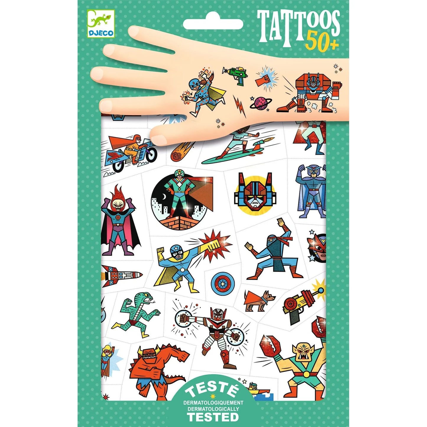 Tätoveeringud "Heroes vs villains"-010 Toys-Brain Games OÜ