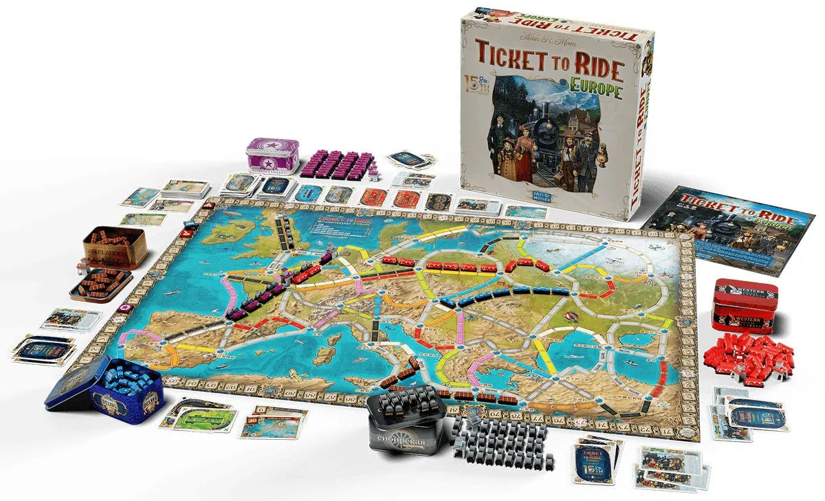 Ticket to Ride Europe 15th Anniversary-101 Board / Card Games-Brain Games OÜ