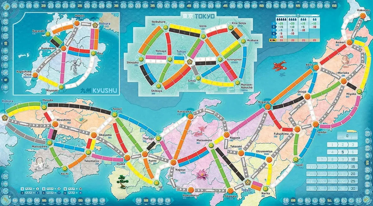 Ticket to Ride Map Collection 7: Japan & Italy-001 Board / Card Games-Brain Games OÜ