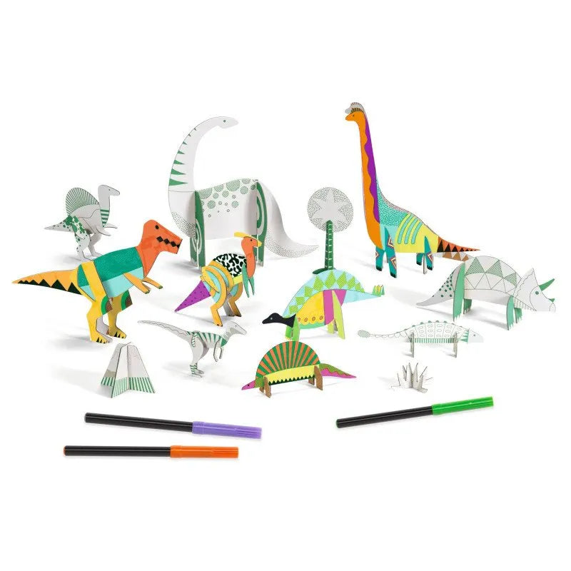 Värvi-Ehita-Mängi "Dinosaurs"-010 Toys-Brain Games OÜ