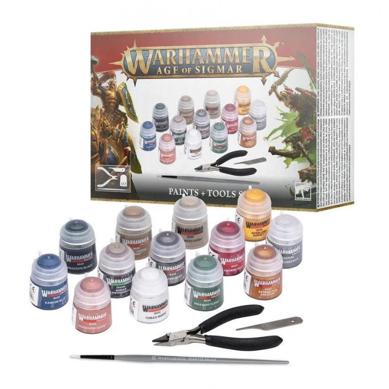 Warhammer Age of Sigmar: Paint + Tools Set