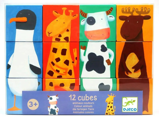 12 cubes - Colour animals-010 Toys-Brain Games OÜ