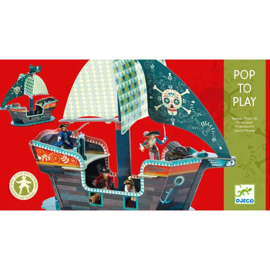 3D Mudel "Pirate boat"-010 Toys-Brain Games OÜ