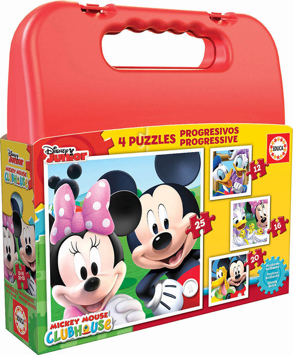 Puslekohver "Mickey Mouse 4 in 1" 12, 16, 20, 25 tk