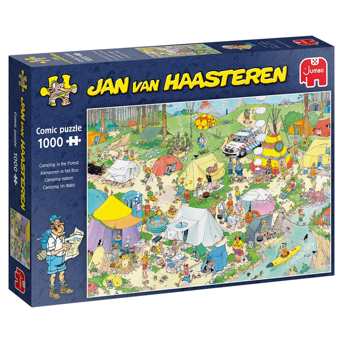 Pusle "Jan van Haasteren - Camping in the Forest" 1000 tk