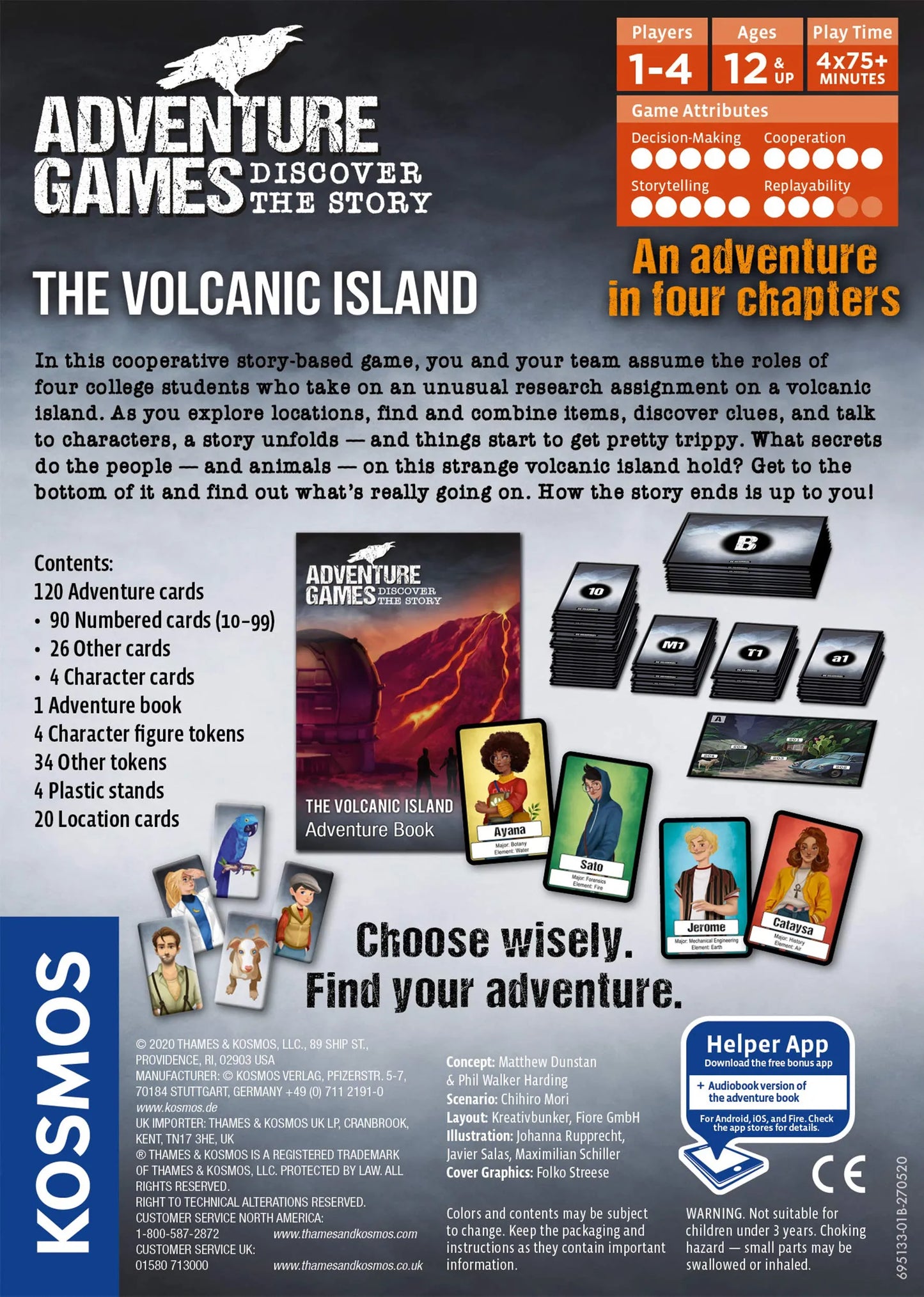 Adventure Games - The Volcanic Island-w001 WHSX Board / Card Games-Brain Games OÜ