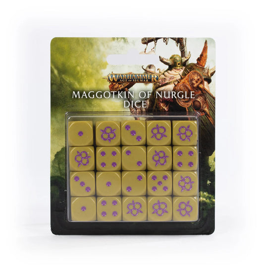 Age of Sigmar: Maggotkin of Nurgle täringukomplekt-Misc-Brain Games OÜ