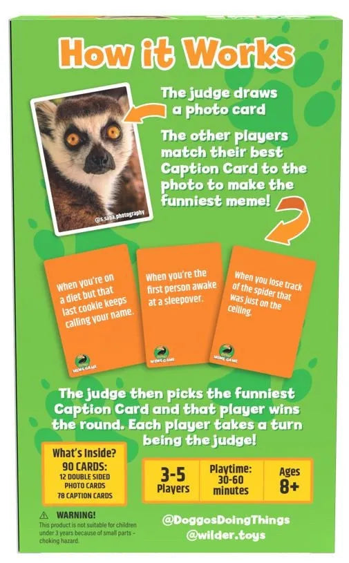 Animals Doing Things Meme Game-101 Board / Card Games-Brain Games OÜ