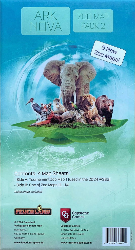 Ark Nova: Zoo Map Pack 2-001 Board / Card Games-Brain Games OÜ