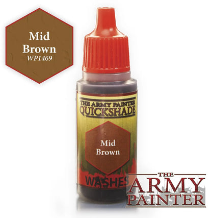 Army Painter Quickshade - Mid Brown-103 Miniature Gaming-Brain Games OÜ