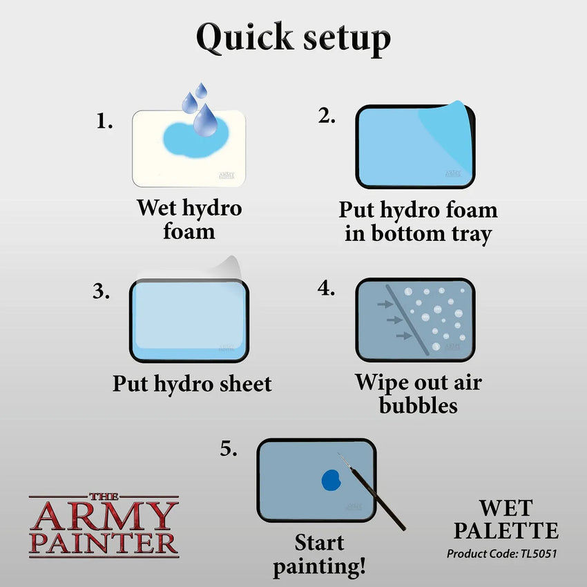 Army Painter - Wet Palette-103 Miniature Gaming-Brain Games OÜ