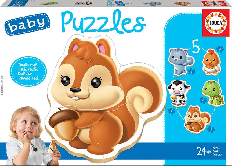 Beebipusle "Loomad"-w008 WHSX Jigsaw Puzzles-Brain Games OÜ