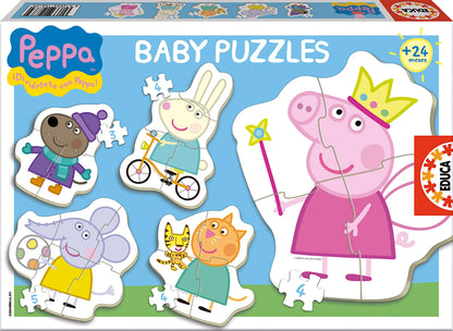 Beebipusle "Peppa Pig"-w008 WHSX Jigsaw Puzzles-Brain Games OÜ