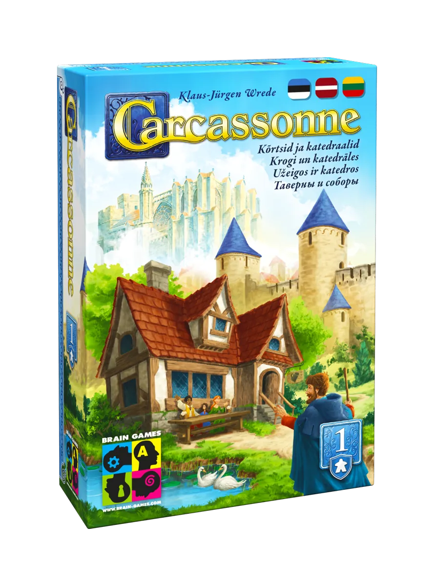 Carcassonne: 1. Kõrtsid ja katedraalid (2025)-w101 WHS Board / Card Games-Brain Games OÜ