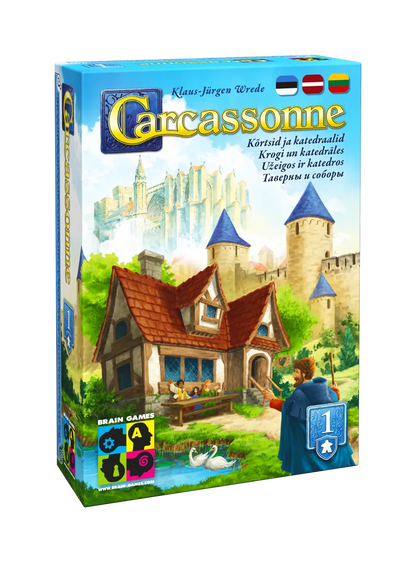 Carcassonne: 1. Kõrtsid ja katedraalid (2025)-w101 WHS Board / Card Games-Brain Games OÜ