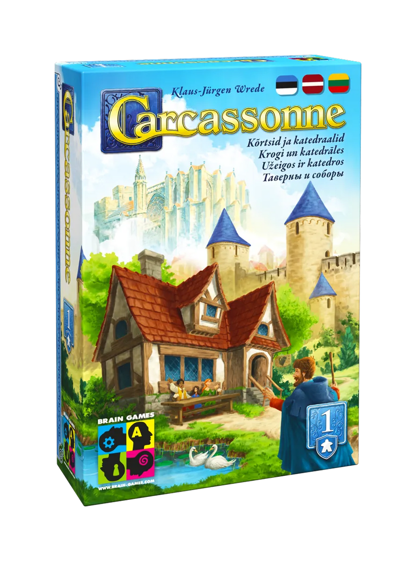 Carcassonne: 1. Kõrtsid ja katedraalid (2025)-w101 WHS Board / Card Games-Brain Games OÜ