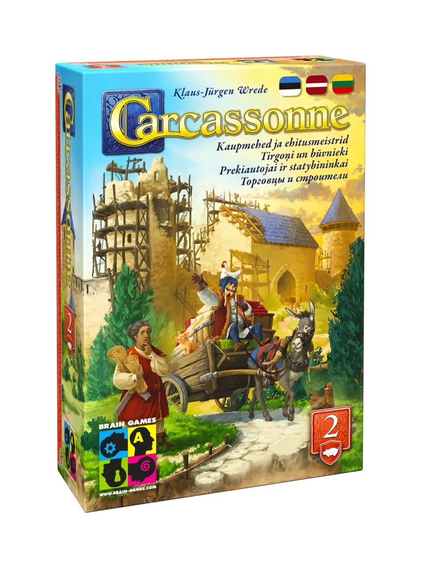 Carcassonne: 2. Kaupmehed ja ehitusmeistrid (2025)-w101 WHS Board / Card Games-Brain Games OÜ