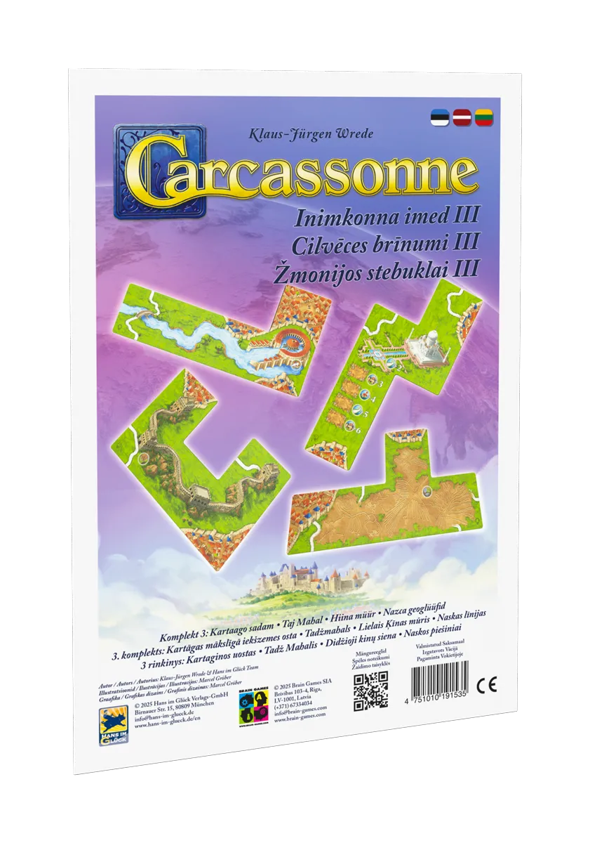Carcassonne Inimkonna imed ⅠⅠⅠ-w001 WHSX Board / Card Games-Brain Games OÜ