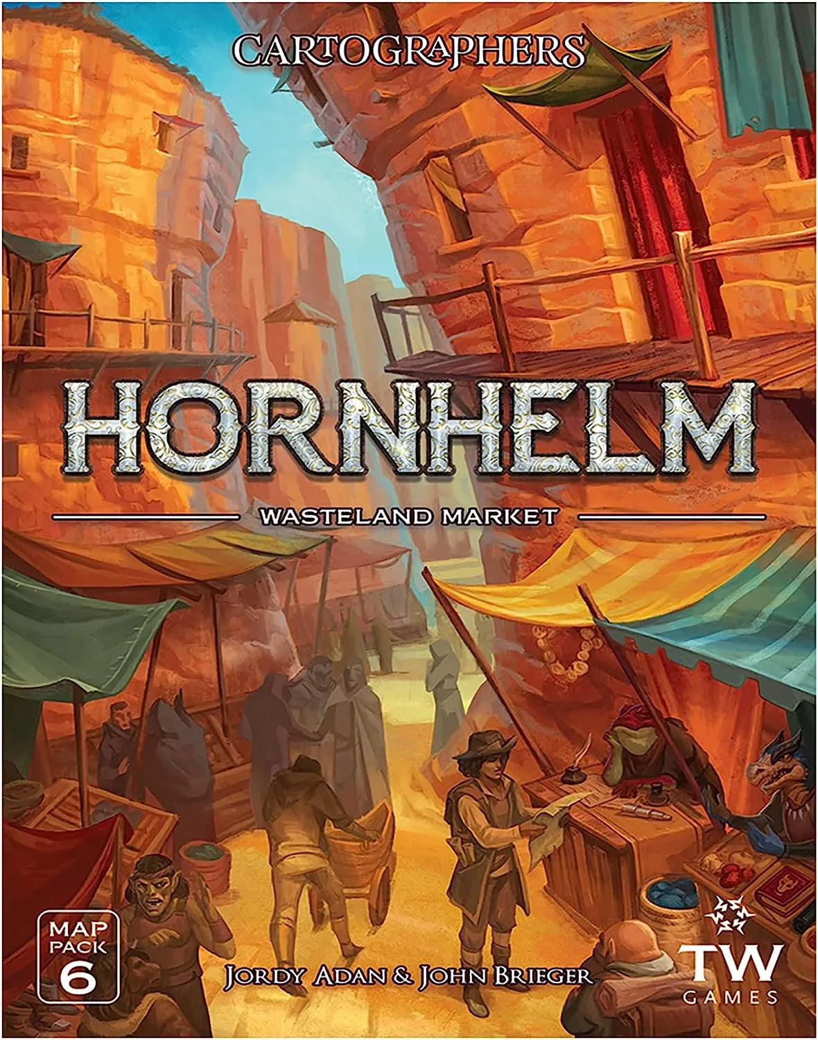 Cartographers Map Pack 6: Hornhelm - Wasteland Market-001 Board / Card Games-Brain Games OÜ