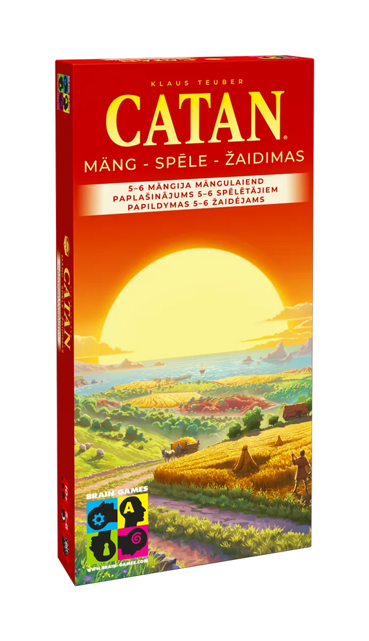CATAN: 5-6 mängija mängulaiend (2025)-w101 WHS Board / Card Games-Brain Games OÜ