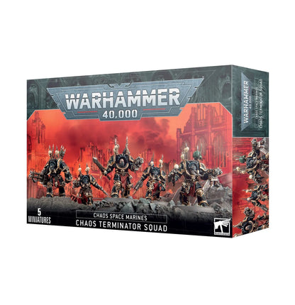 Chaos Space Marines: Chaos Terminator Squad-003 Miniature Gaming-Brain Games OÜ