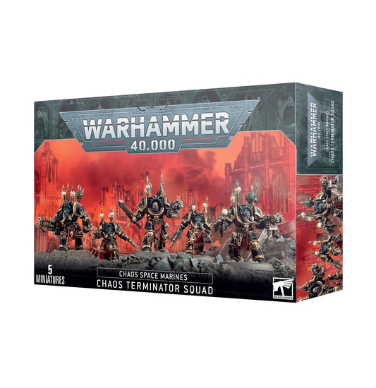 Chaos Space Marines: Chaos Terminator Squad-003 Miniature Gaming-Brain Games OÜ