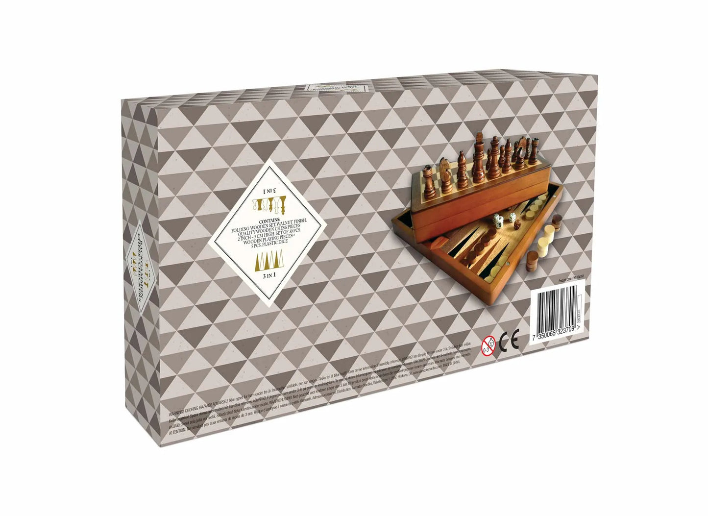 Chess/Backgammon/Checkers 3-in-1 Set-001 Board / Card Games-Brain Games OÜ