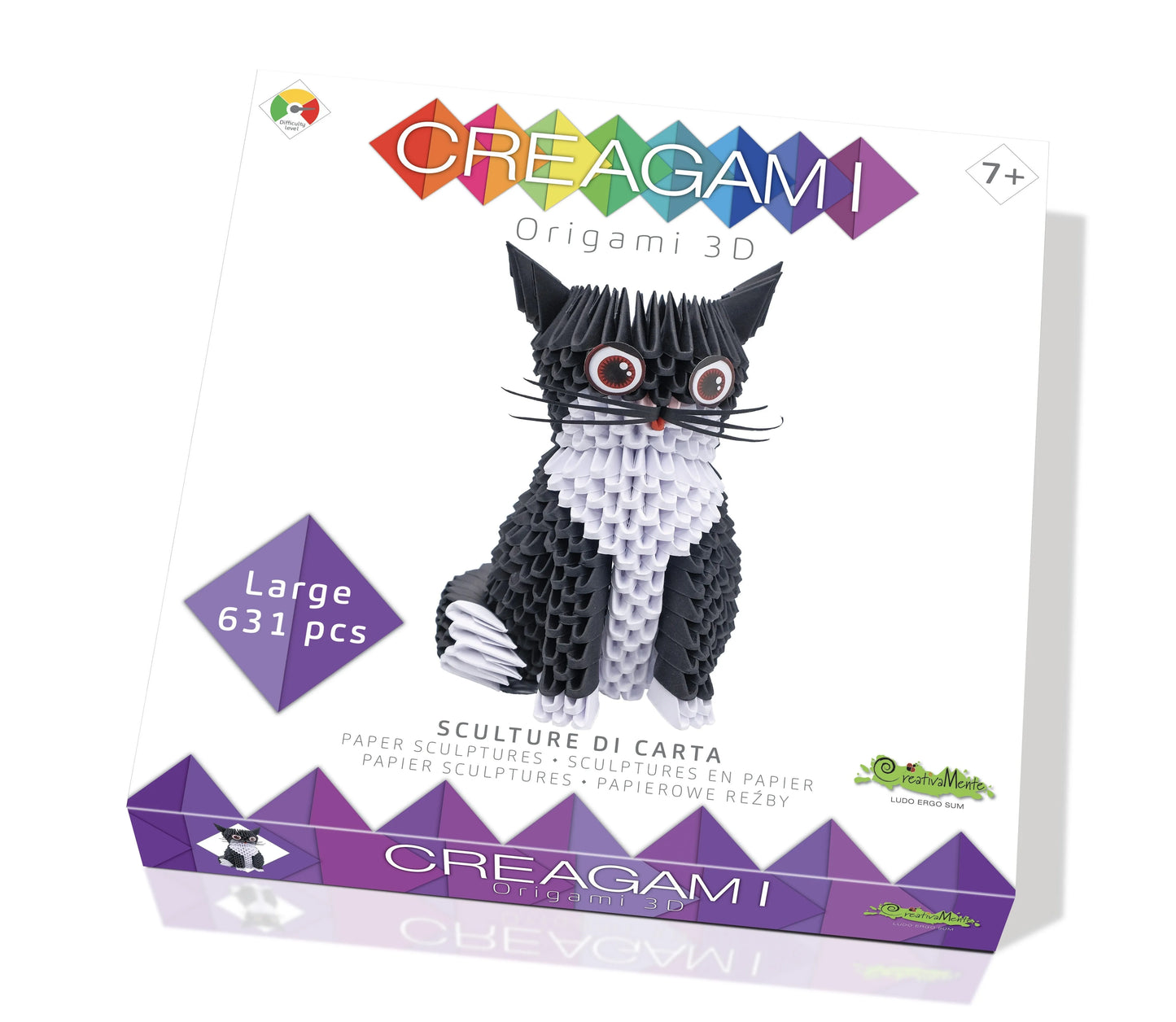 Creagami "Cat" origami komplekt (suur)-w111 WHS Creativity & Brain Teasers-Brain Games OÜ