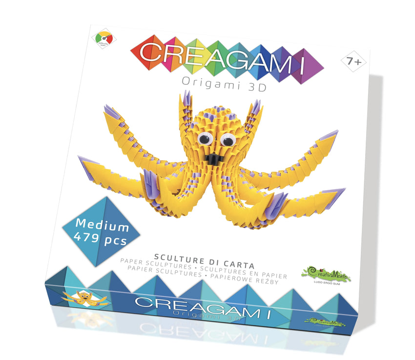 Creagami "Octopus" origami komplekt (keskmine)-w111 WHS Creativity & Brain Teasers-Brain Games OÜ