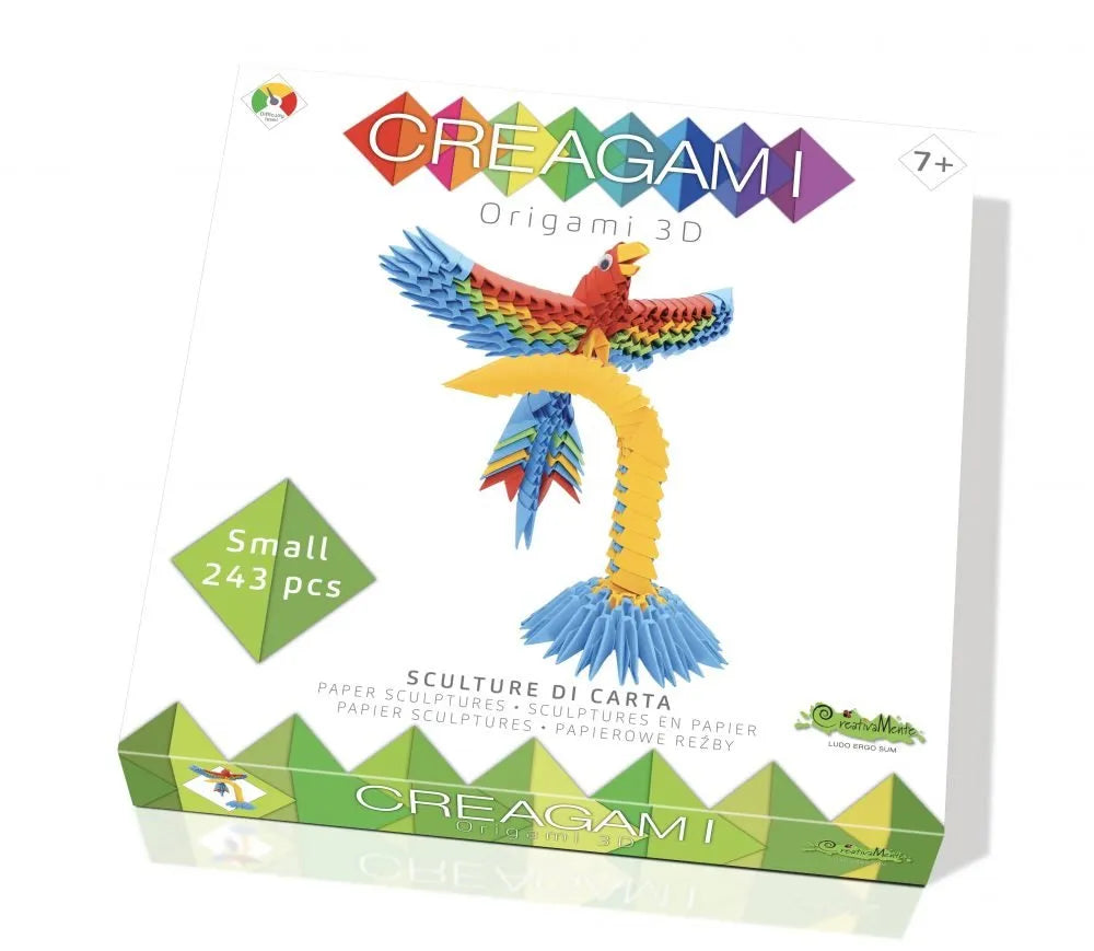Creagami "Parrot" origami komplekt (väike)-w111 WHS Creativity & Brain Teasers-Brain Games OÜ