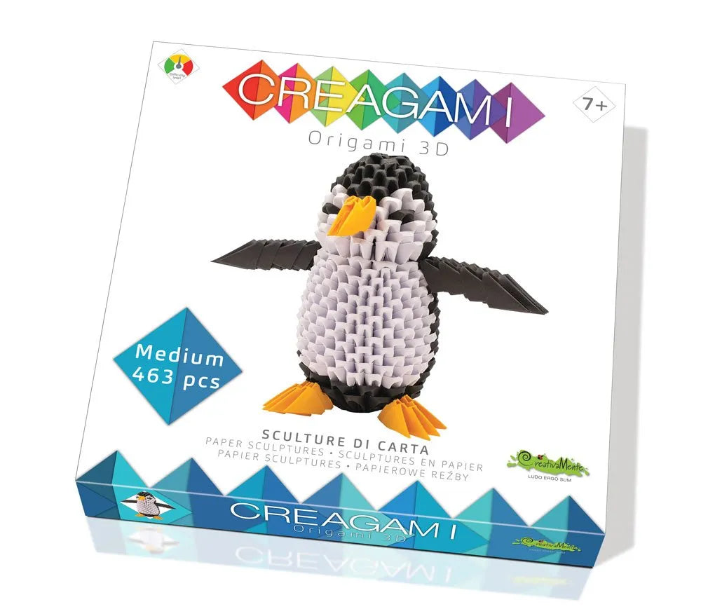 Creagami "Penguin" origami komplekt (keskmine)-w111 WHS Creativity & Brain Teasers-Brain Games OÜ