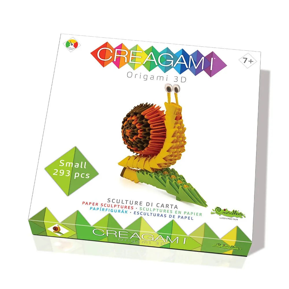 Creagami "Snail On The Leaf" origami komplekt (väike)-w111 WHS Creativity & Brain Teasers-Brain Games OÜ