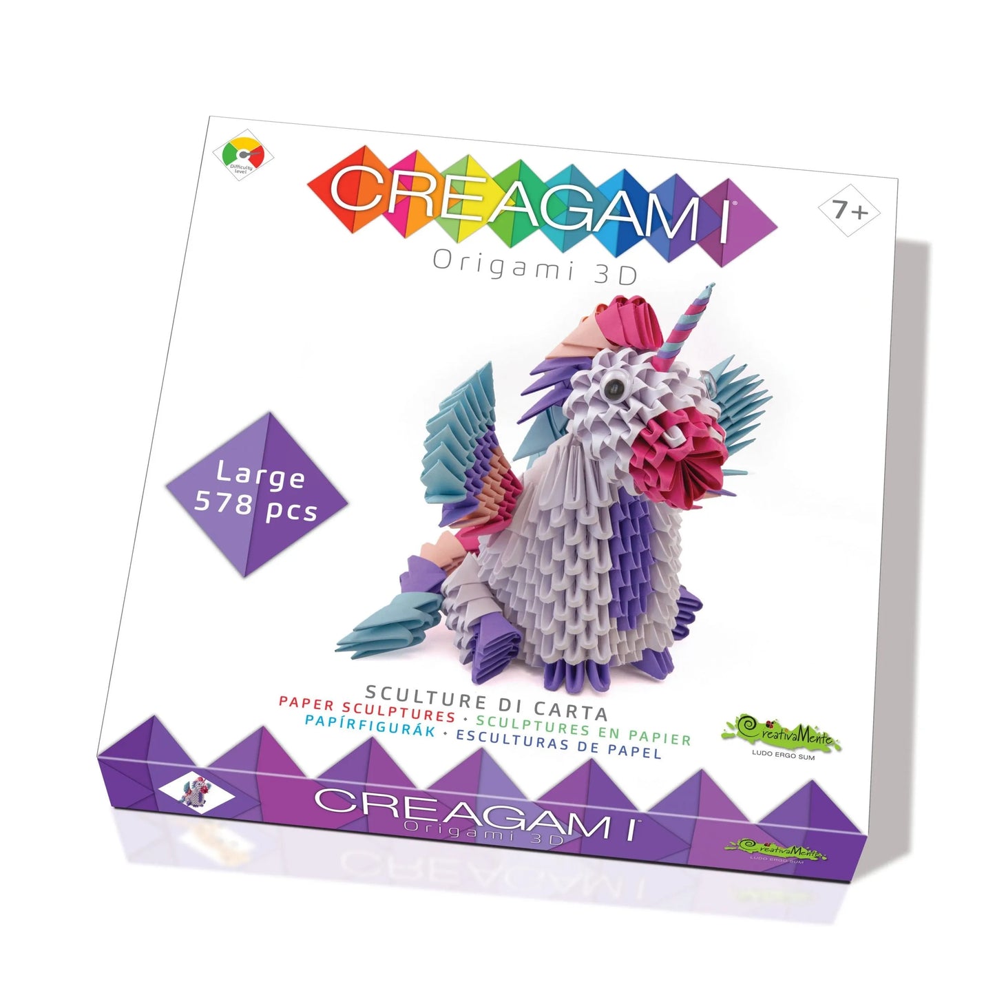 Creagami "Unicorn" origami komplekt (suur)-w111 WHS Creativity & Brain Teasers-Brain Games OÜ