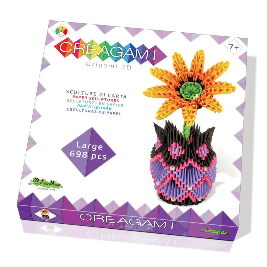 Creagami "Vase With Flower" origami komplekt (suur)-w111 WHS Creativity & Brain Teasers-Brain Games OÜ