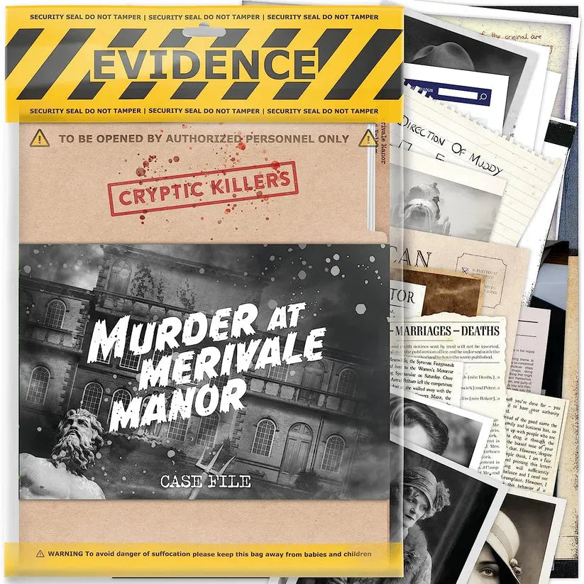 Cryptic Killers: Murder at Merivale Manor-101 Board / Card Games-Brain Games OÜ
