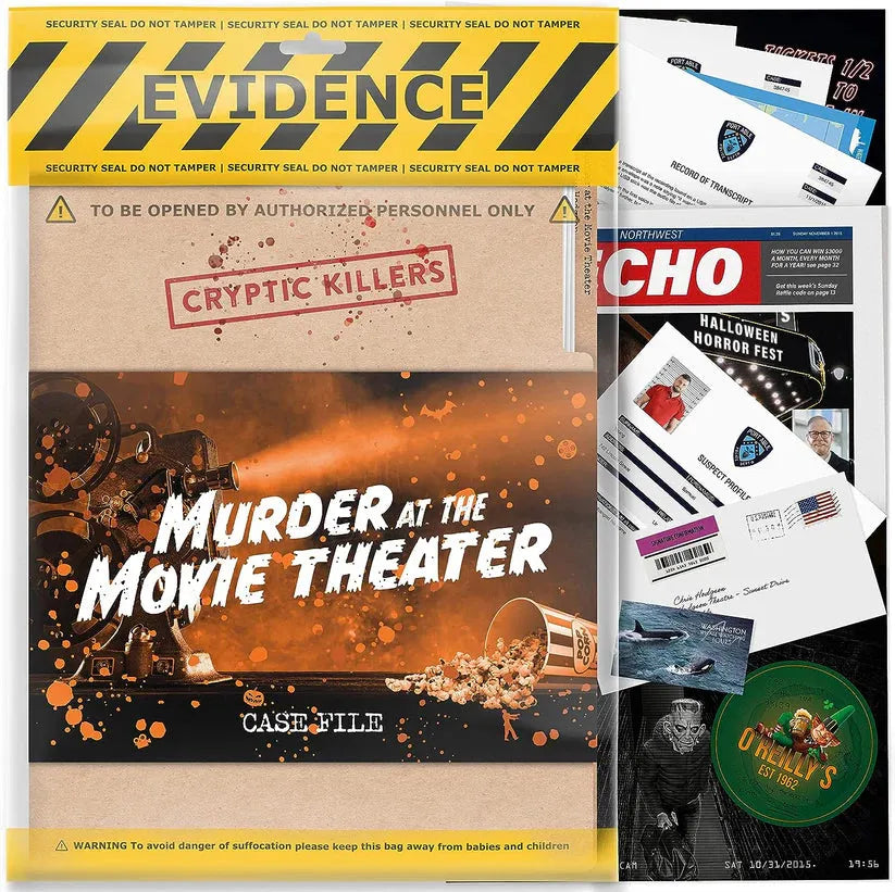 Cryptic Killers: Murder at the Movie Theater-101 Board / Card Games-Brain Games OÜ