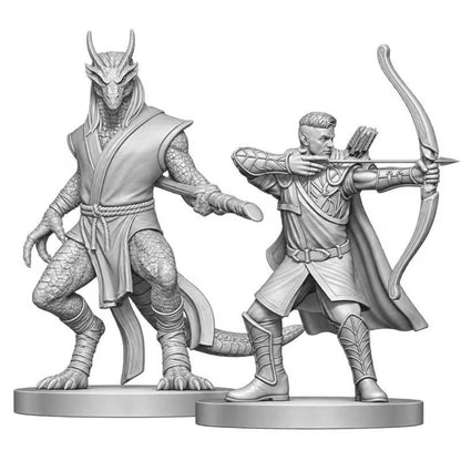 D&D Nolzur's Marvelous Miniatures: Elf Ranger & Dragonborn Monk