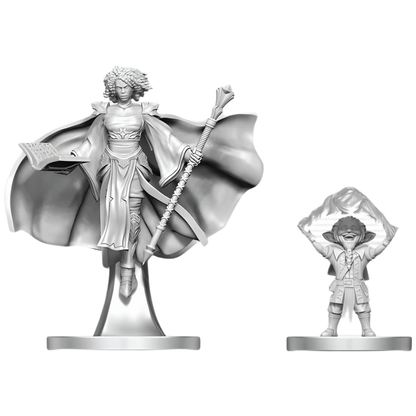 D&D Nolzur's Marvelous Miniatures: Gnome Warlock & Aasimar Wizard