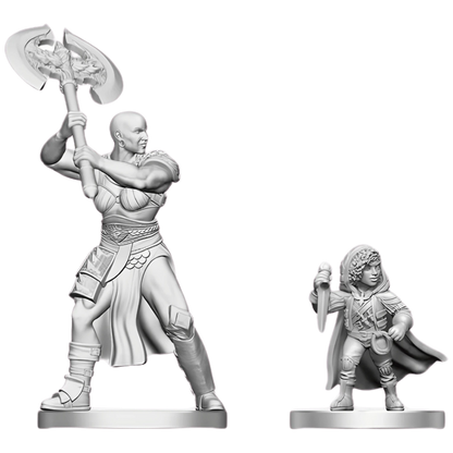 D&D Nolzur's Marvelous Miniatures: Goliath Barbarian & Halfling Rogue
